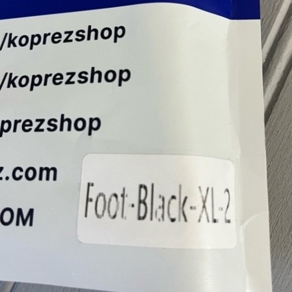 Koprez Foot Support Compression Sleeve 2 Pack XL Black Unisex New - Picture 6 of 7
